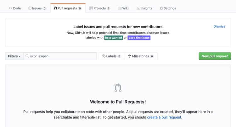 Pull Request Menu